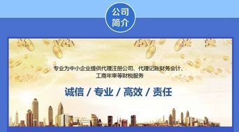 重庆市南岸区公司注册 1元注册公司 代理记账